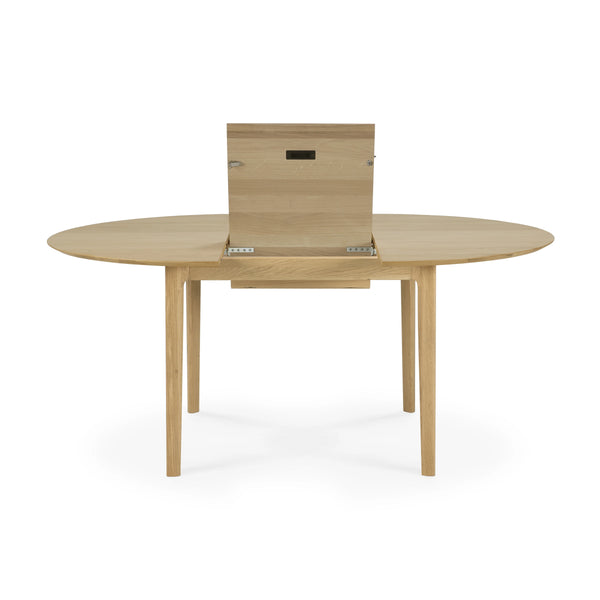 Ethnicraft Bok round extension dining table