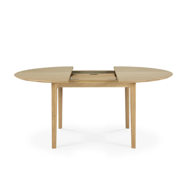 Ethnicraft Bok round extension dining table