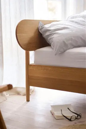 FDB Møbler G30N Oak Bed by Diana Mot & Isabella Bergstrøm