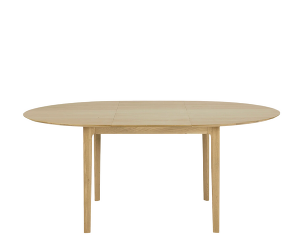 Ethnicraft Bok Oak round extension dining table