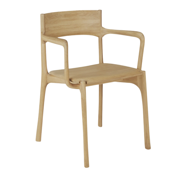 Ethnicraft Pi Dining Chair with Armrest