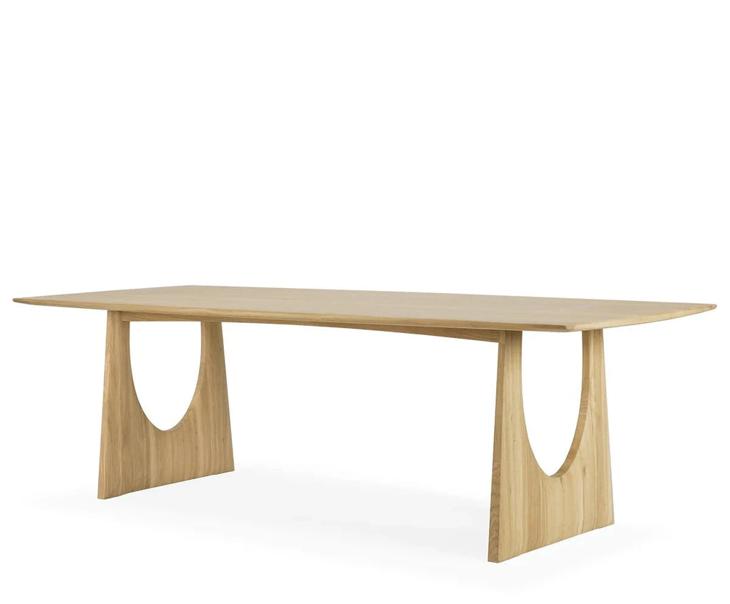 Ethnicraft Oak Geometric Dining Table